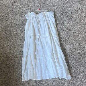 Elegant White Maxi Skirt
